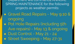 Annual Spring Road Maintenance 