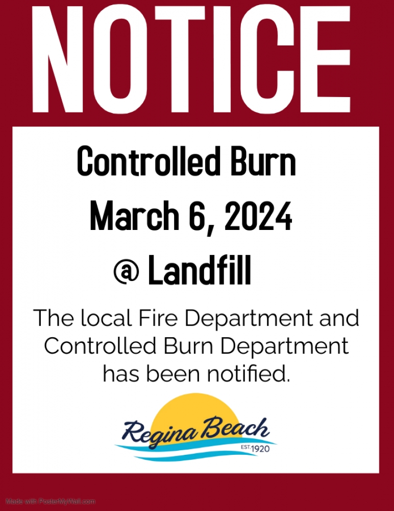 Controlled Burn March 6, 2024 at the Landfill 