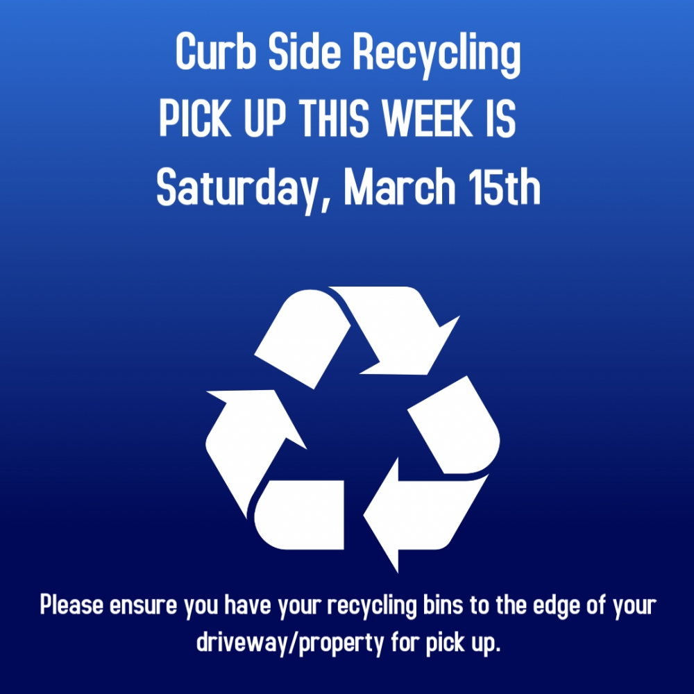 Curb Side Recycling - Rescheduled for March 15th, 2025