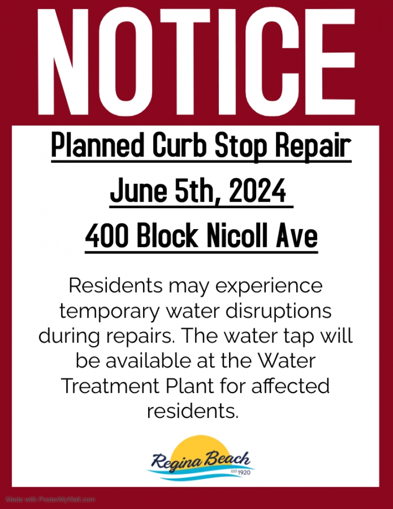 Curb Stop Repair June 5th - 400 Block Nicoll Ave