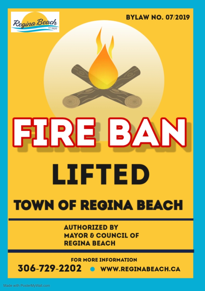 Fire Ban Lifted June 18th, 2025