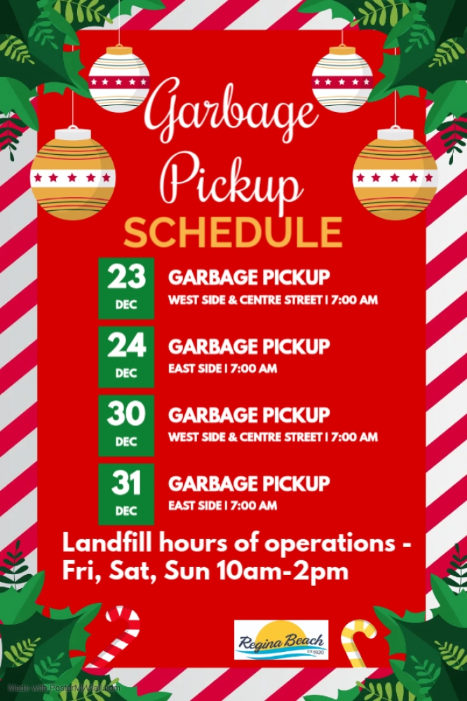 Holiday Hours / Garbage Collection 