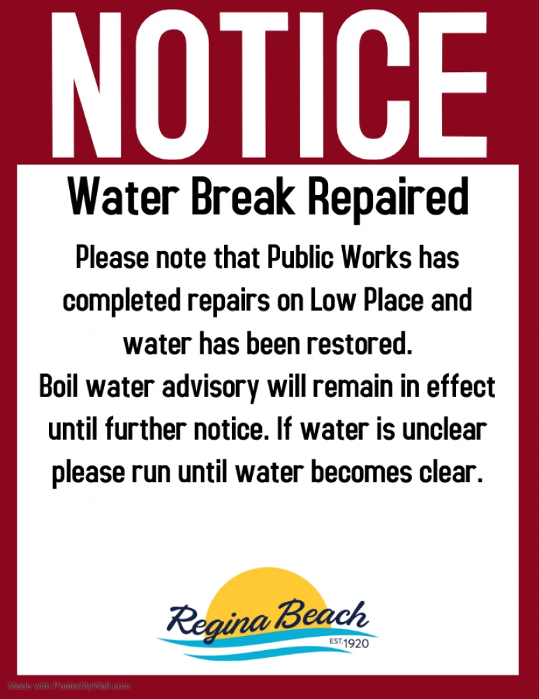 Low Place Water Break Repaired - August 29, 2023