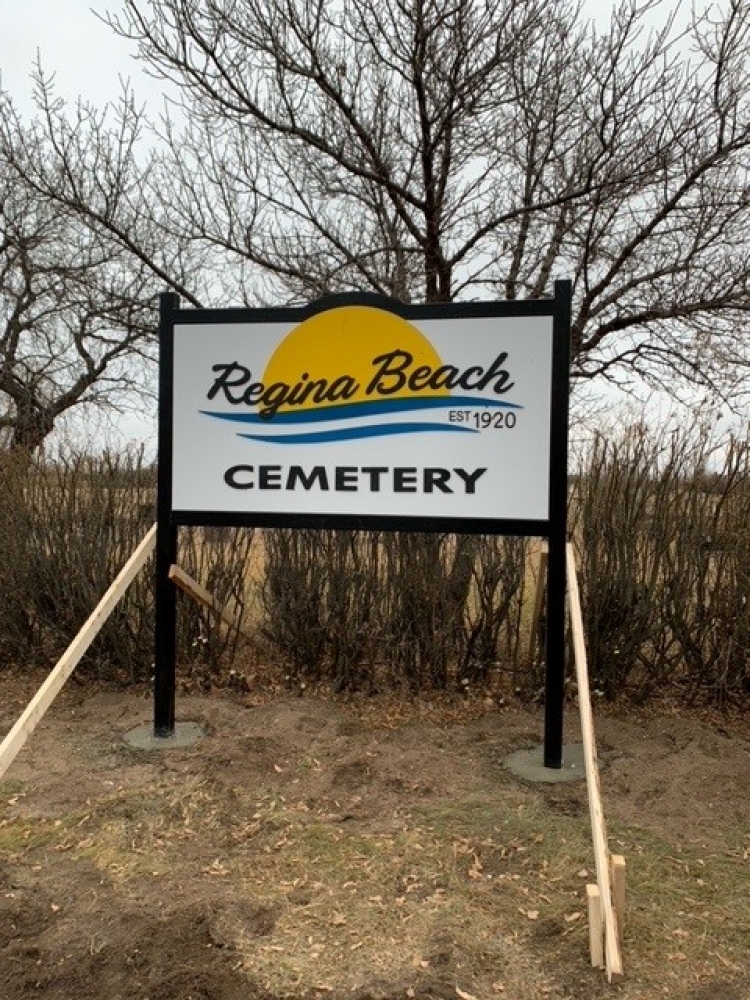 New Cemetery Sign
