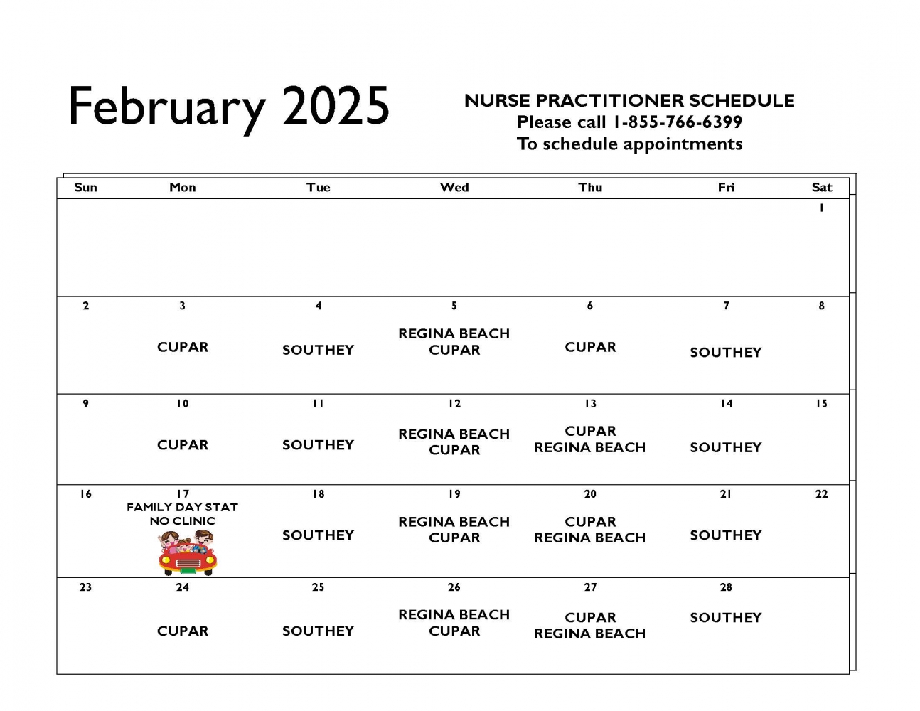 Nurse Practitioner Services February 2025