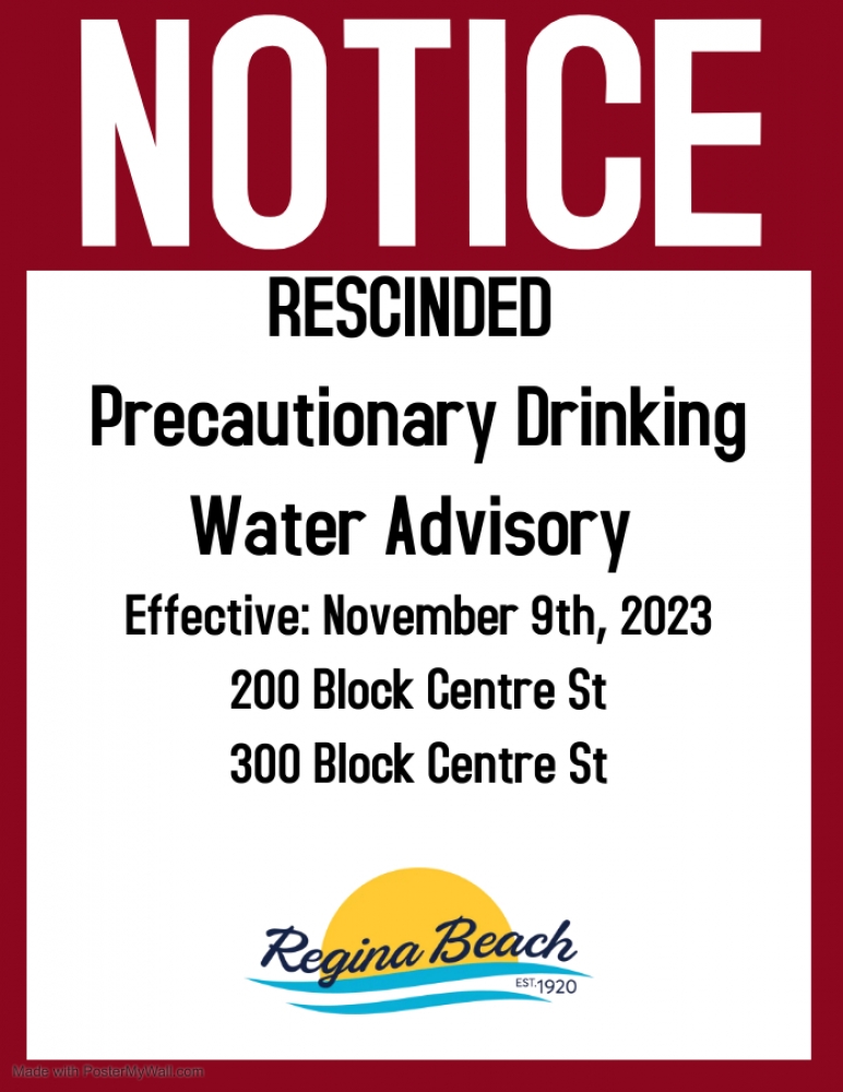 PDWA Rescinded - 200 & 300 Block Centre St