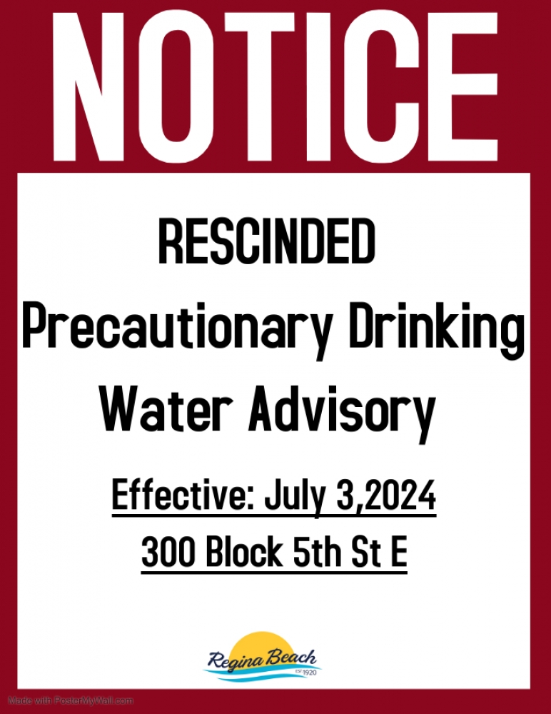 PDWA Rescinded - 300 Block 5th St E