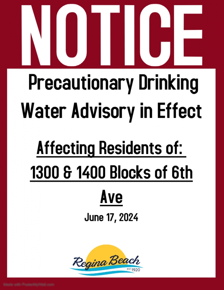 Precautionary Drinking Water Advisory: 1300 & 1400 Blocks of 6th Ave