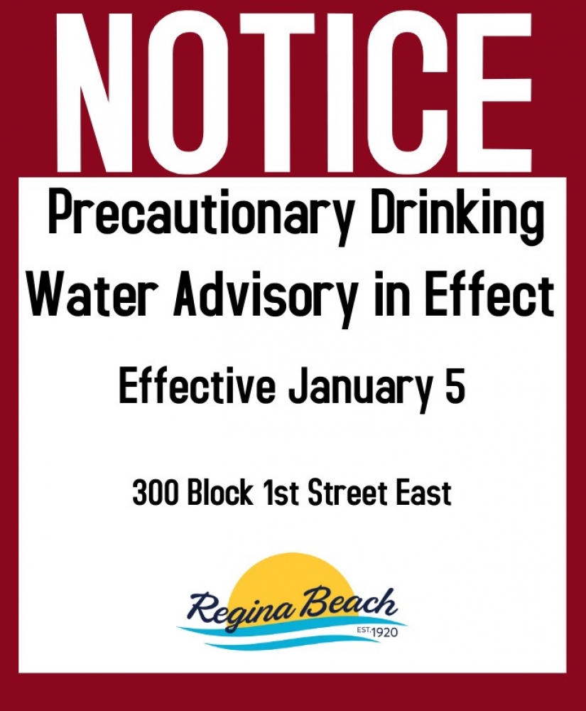 Precautionary Drinking Water Advisory - 300 Block 1st Street East