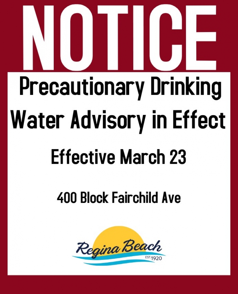 Precautionary Drinking Water Advisory - 400 Block Fairchild Ave