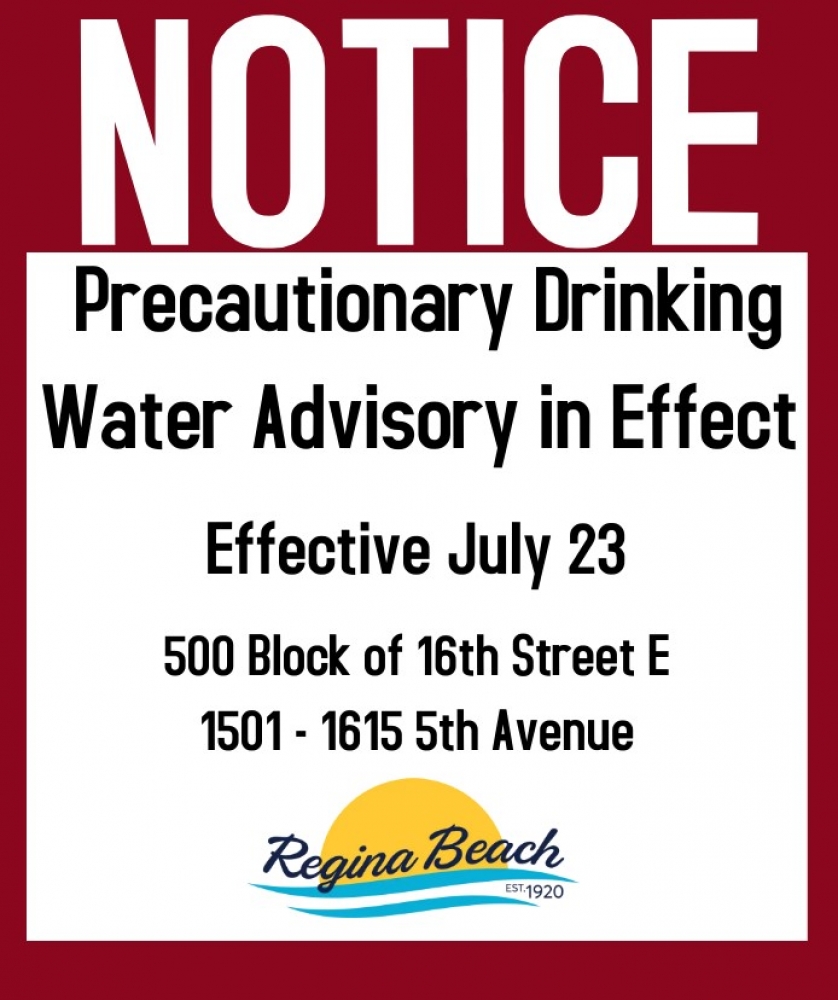 Precautionary Drinking Water Advisory - 500 Block 16th St E & 1501-1615 5th Ave