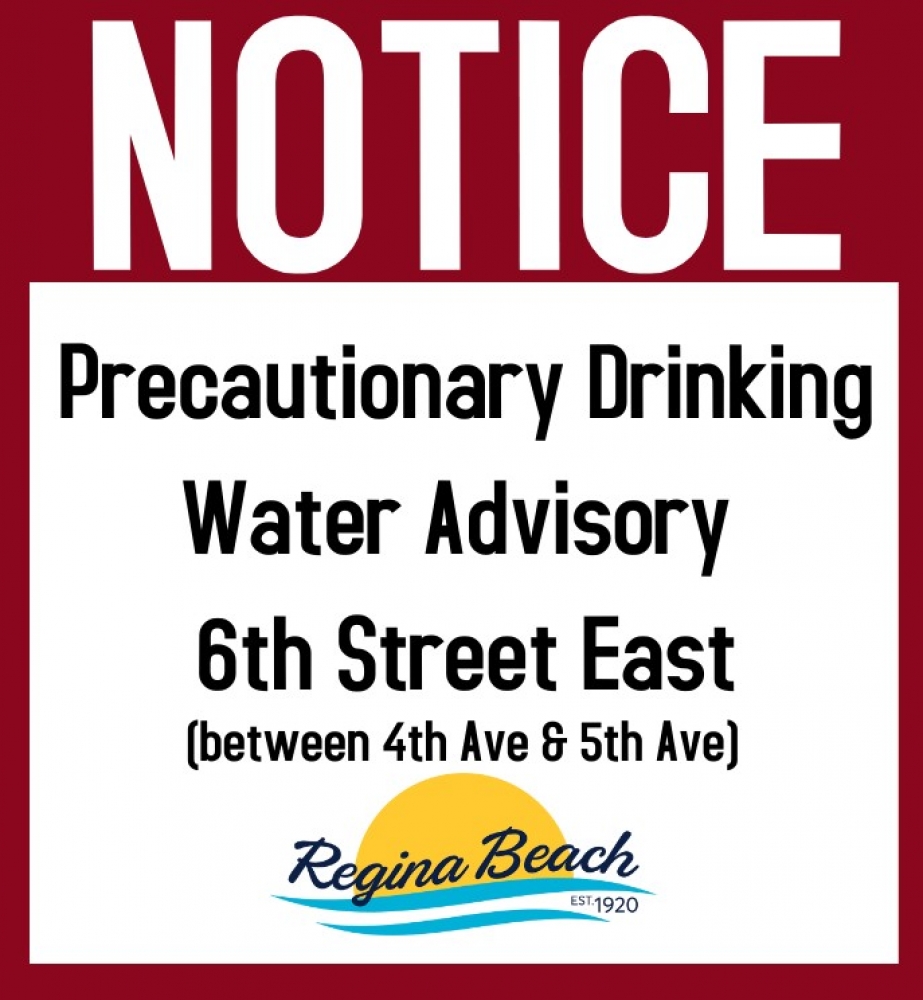 Precautionary Drinking Water Advisory - 6th Street East