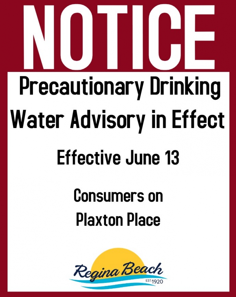 Precautionary Drinking Water Advisory - Plaxton Place