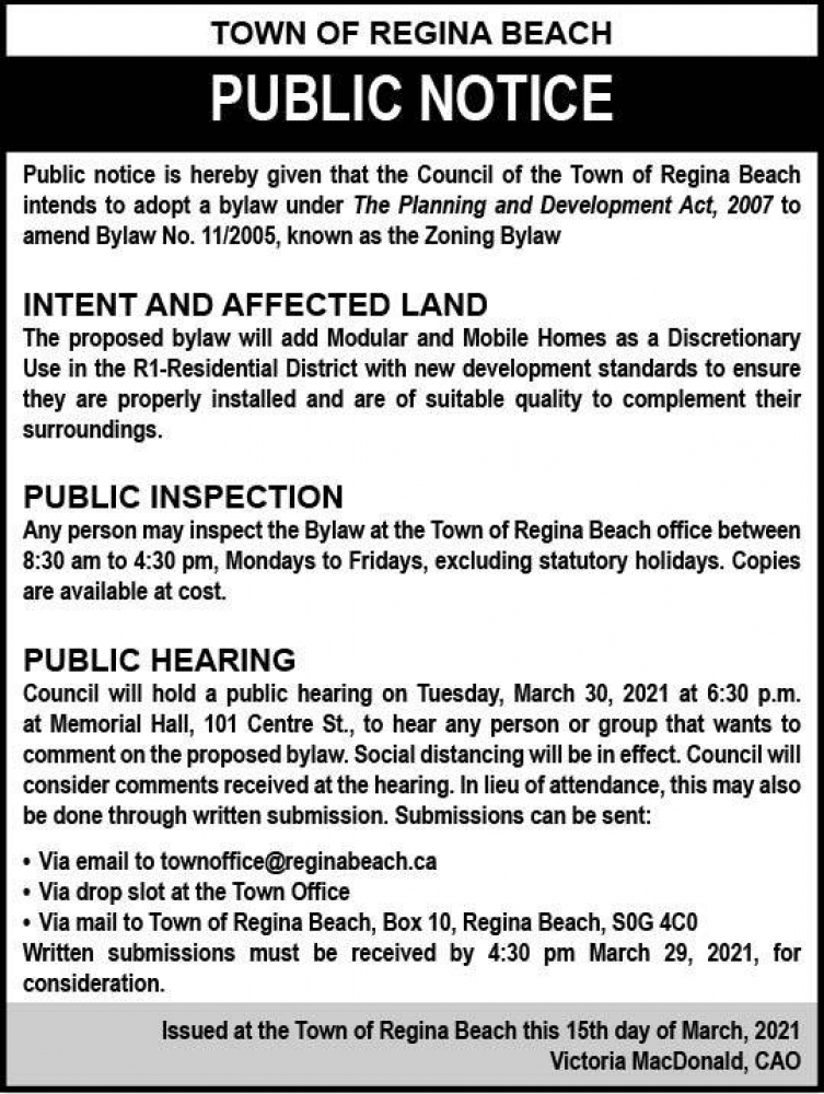 Reminder: Public Hearing/Special Meeting Tonight