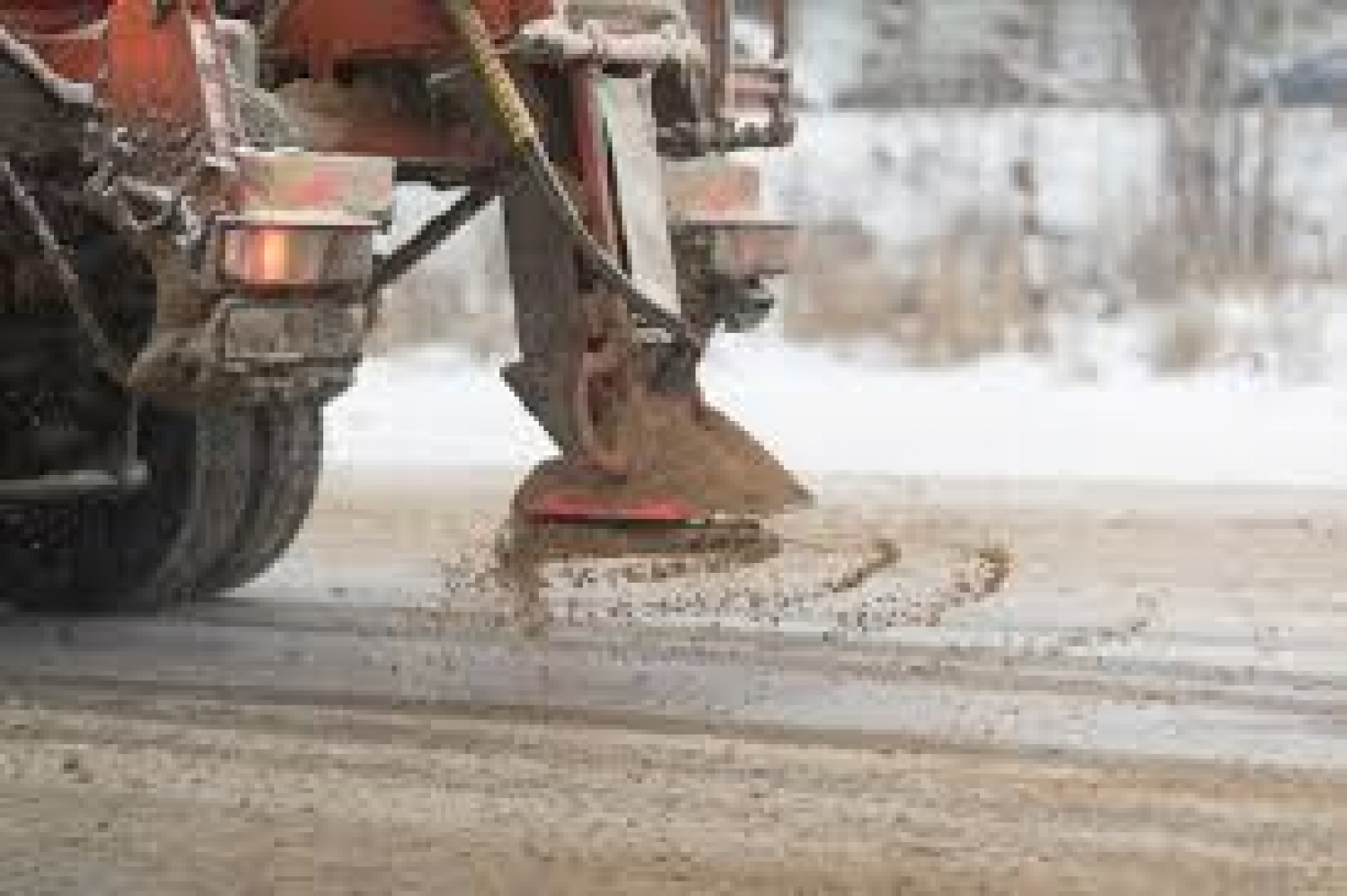 Public Works is out Sanding the Roads!