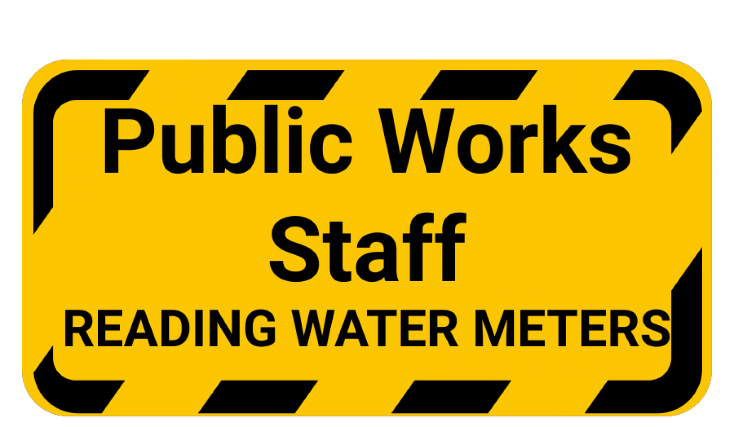 Public Works Staff are Reading Meters