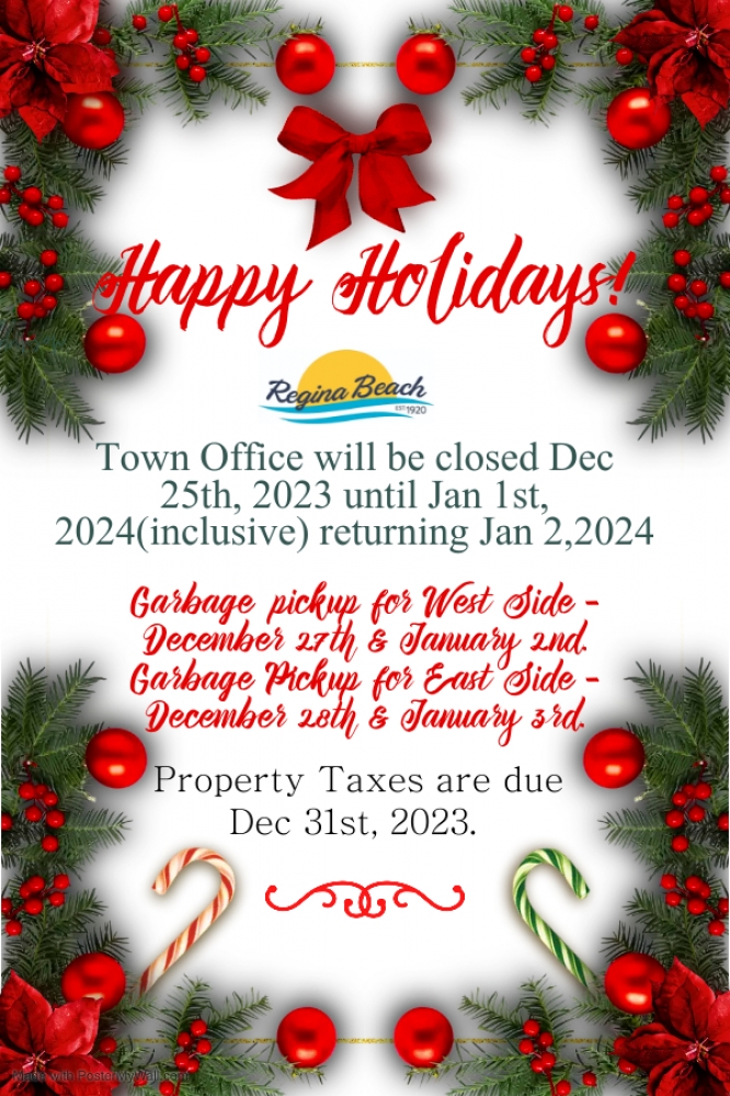 Reminder: Holiday Closure 