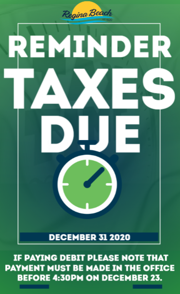 Reminder - Taxes Due December 31