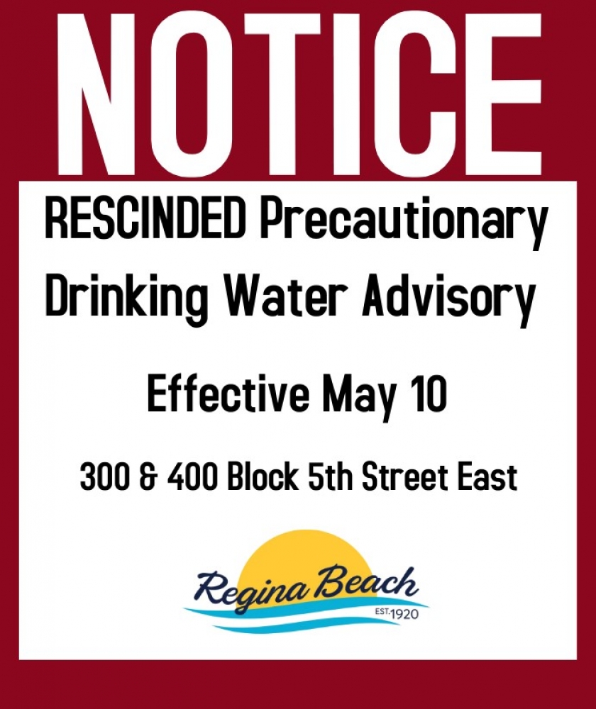 RESCINDED Drinking Water Advisory 