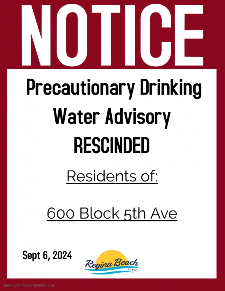 Rescinded PDWA - 600 Block 5th Ave