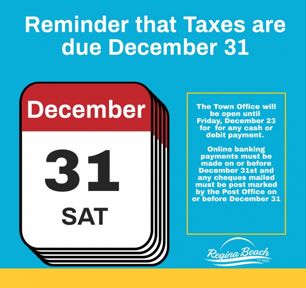 Taxes Due - December 31st 