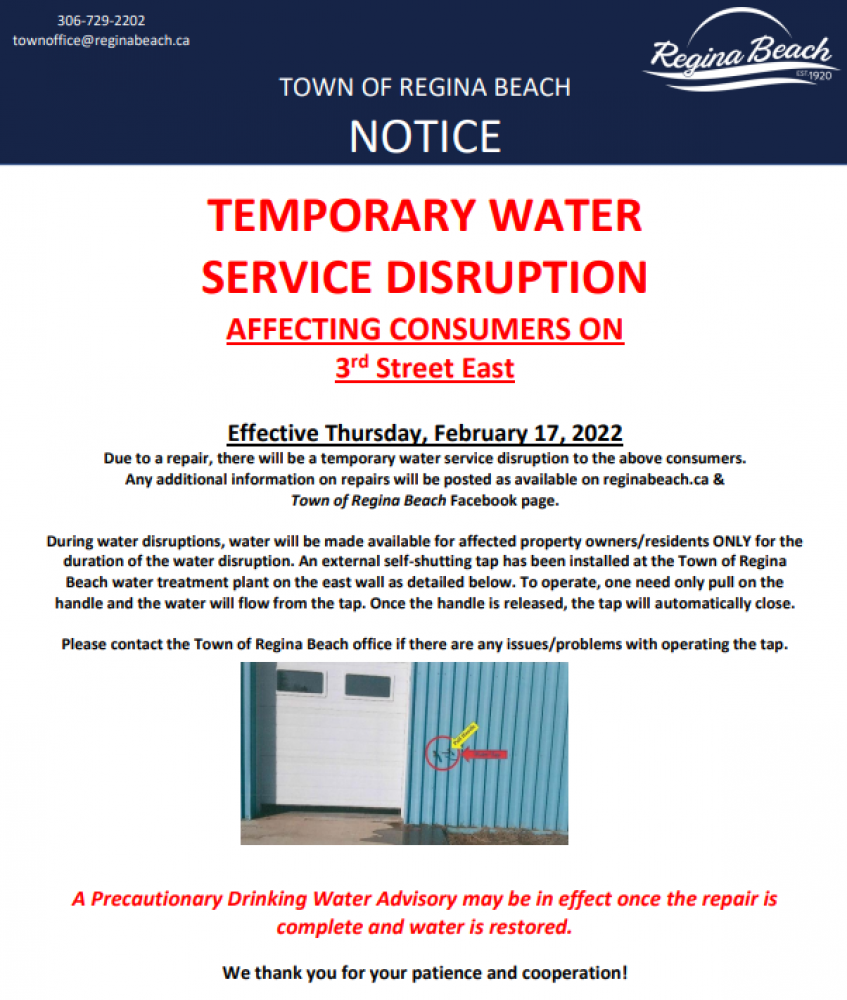 Temporary Water Disruption