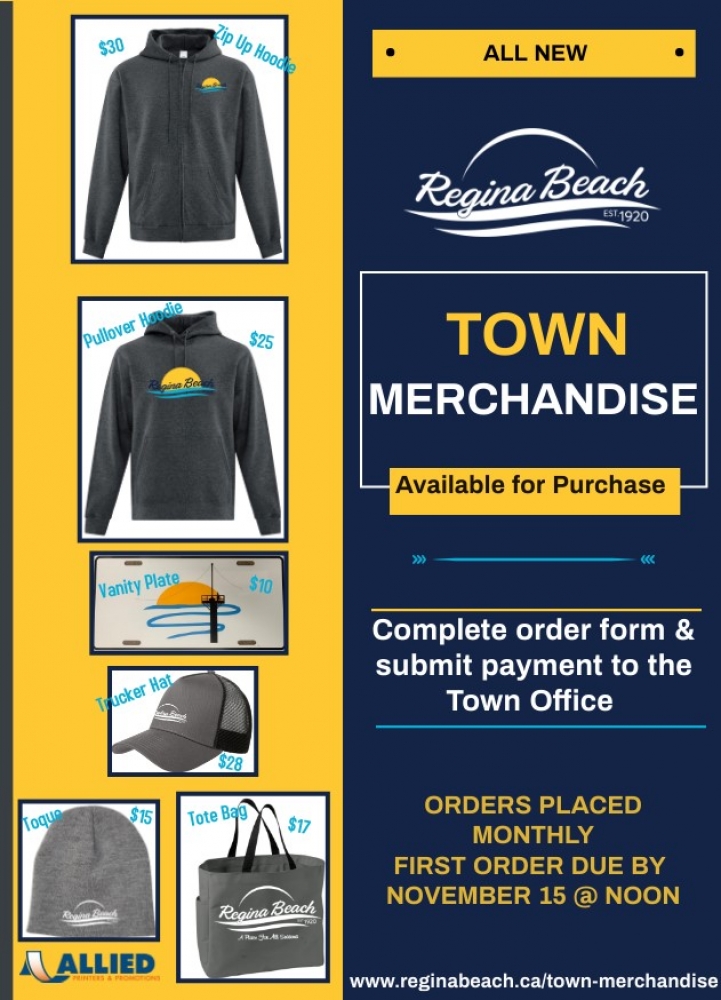Town Merchandise Now Available for Purchase