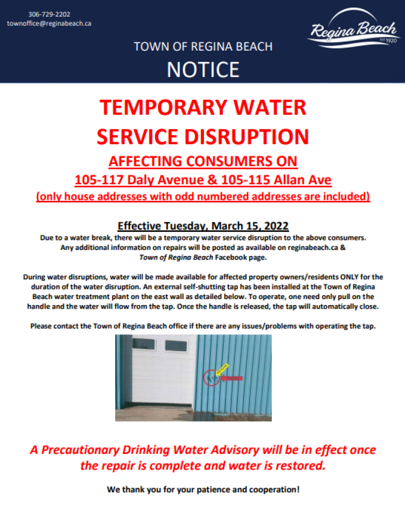 Water Break Update - Daly Ave