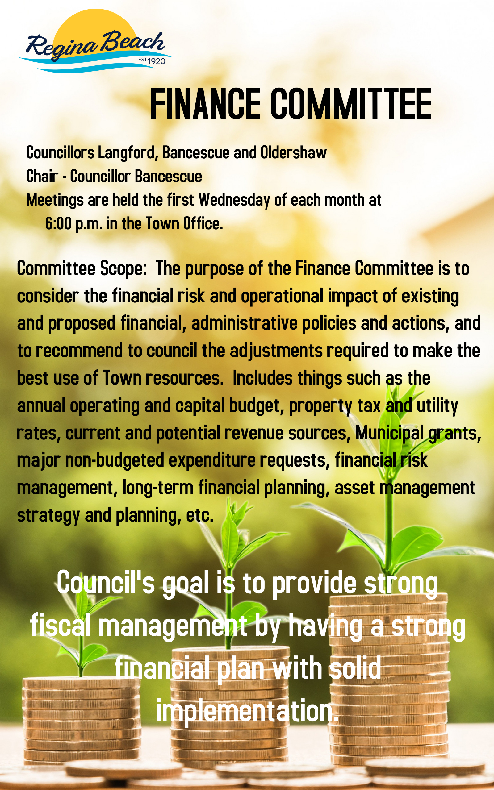 Cancelled - Finance Committee Meeting