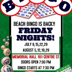 Beach Bingo is Back!