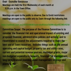 Finance Committee Meeting - Tonight