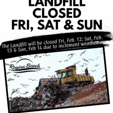 Landfill Closed February 12, 13 &14