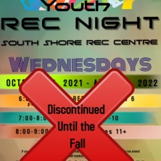 Wednesday Youth Rec Nights Discontinued 