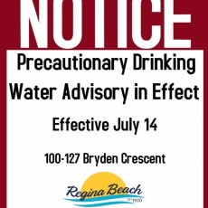 Precautionary Drinking Water Advisory 100-127 Bryden Cres