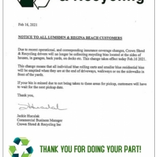 Curbside Recycling Change