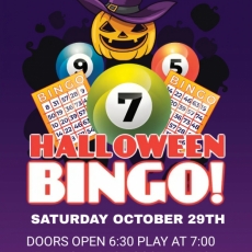 Leisure Time Club Halloween Bingo - Oct 29