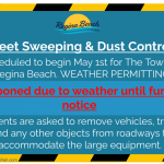 Street Sweeping / Dust Control Postponed