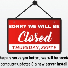 Office Closed Sept 9