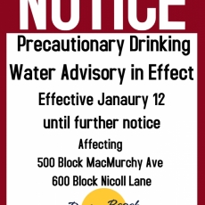 Precautionary Drinking Water Advisory