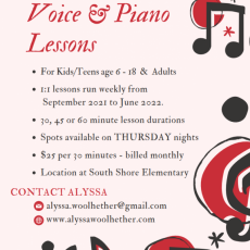 Voice & Piano Lessons