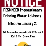 RESCINDED Drinking Water Advisory 