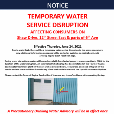 Temporary Water Service Disruption