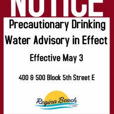 Precautionary Drinking Water Advisory - 5th St E