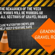 Grading Gravel Roads this Week