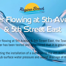 Water Flowing @ 5th Avenue & 5th Street East