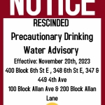 PDWA Rescind - 400 Block 6th St E, 348 6th St E, 347 & 449 4th Ave, Allan Lane & Allan Ave