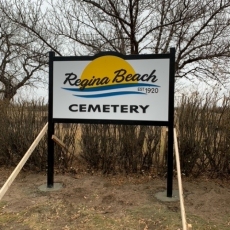New Cemetery Sign