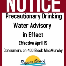 Precautionary Drinking Water Advisory - 400 Block MacMurchy
