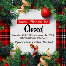 Holiday Closure- Town Office