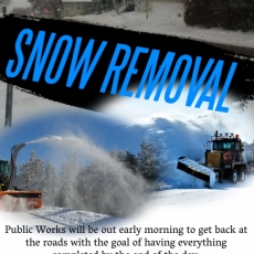 * Snow Removal update *